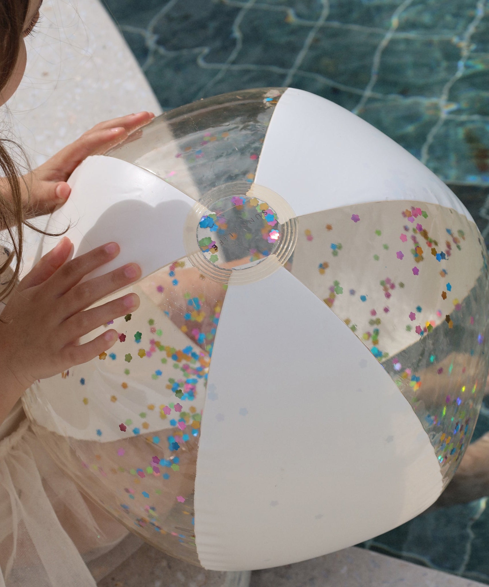 Sunnylife - Cotton Candy Inflatable Glitter Beach Ball