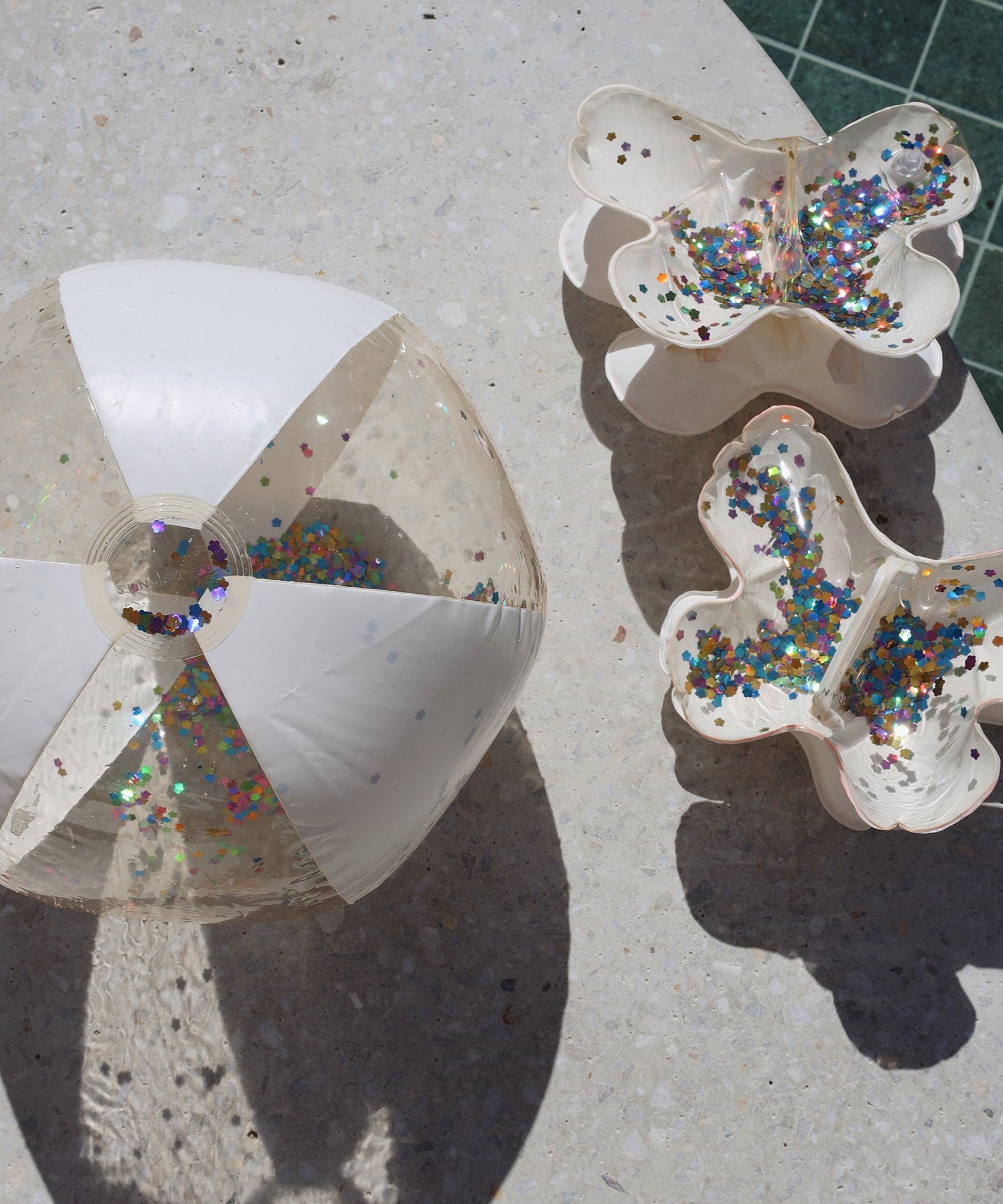 Sunnylife - Cotton Candy Inflatable Glitter Beach Ball