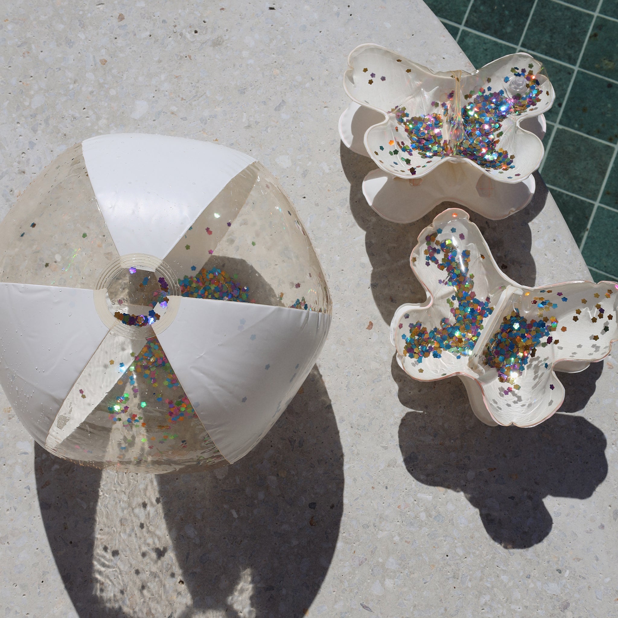 Sunnylife - Cotton Candy Inflatable Glitter Beach Ball