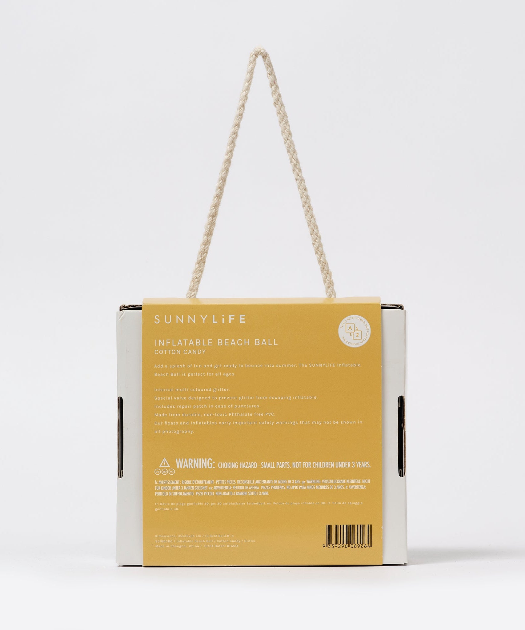 Sunnylife - Cotton Candy Inflatable Glitter Beach Ball