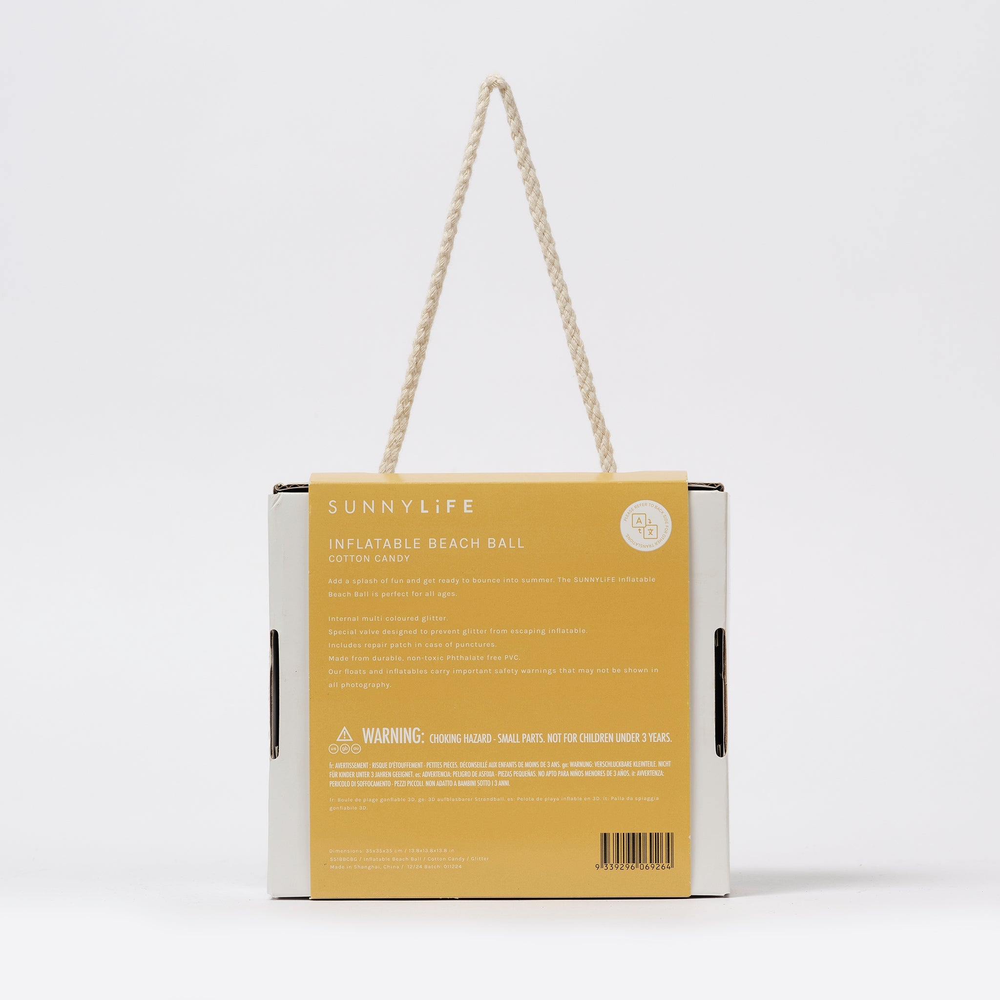 Sunnylife - Cotton Candy Inflatable Glitter Beach Ball