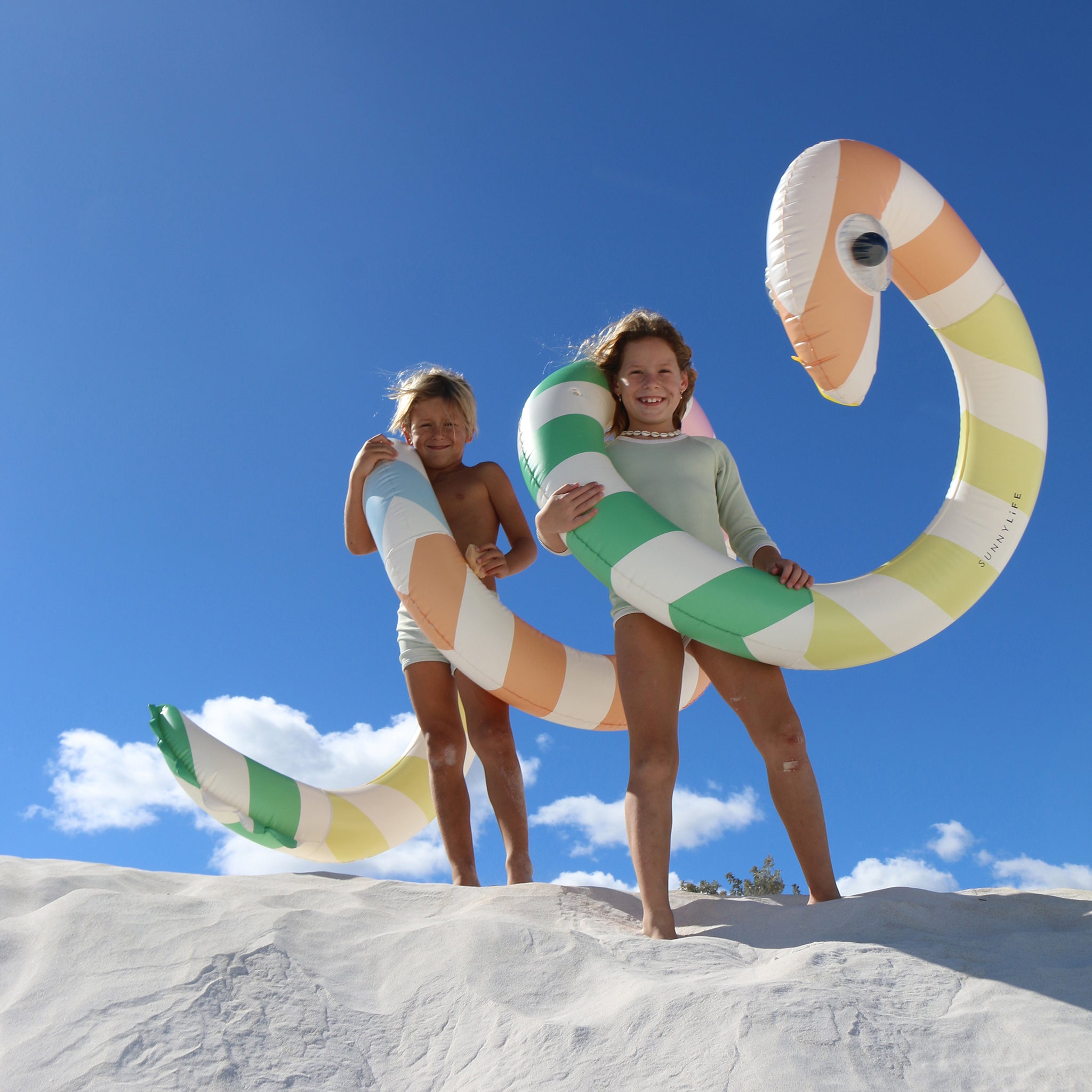 Sunnylife - Giant Snake Inflatable Pool Fun and Bed