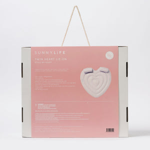Sunnylife - Stole My Heart Double Inflatable Pool and Beach Float