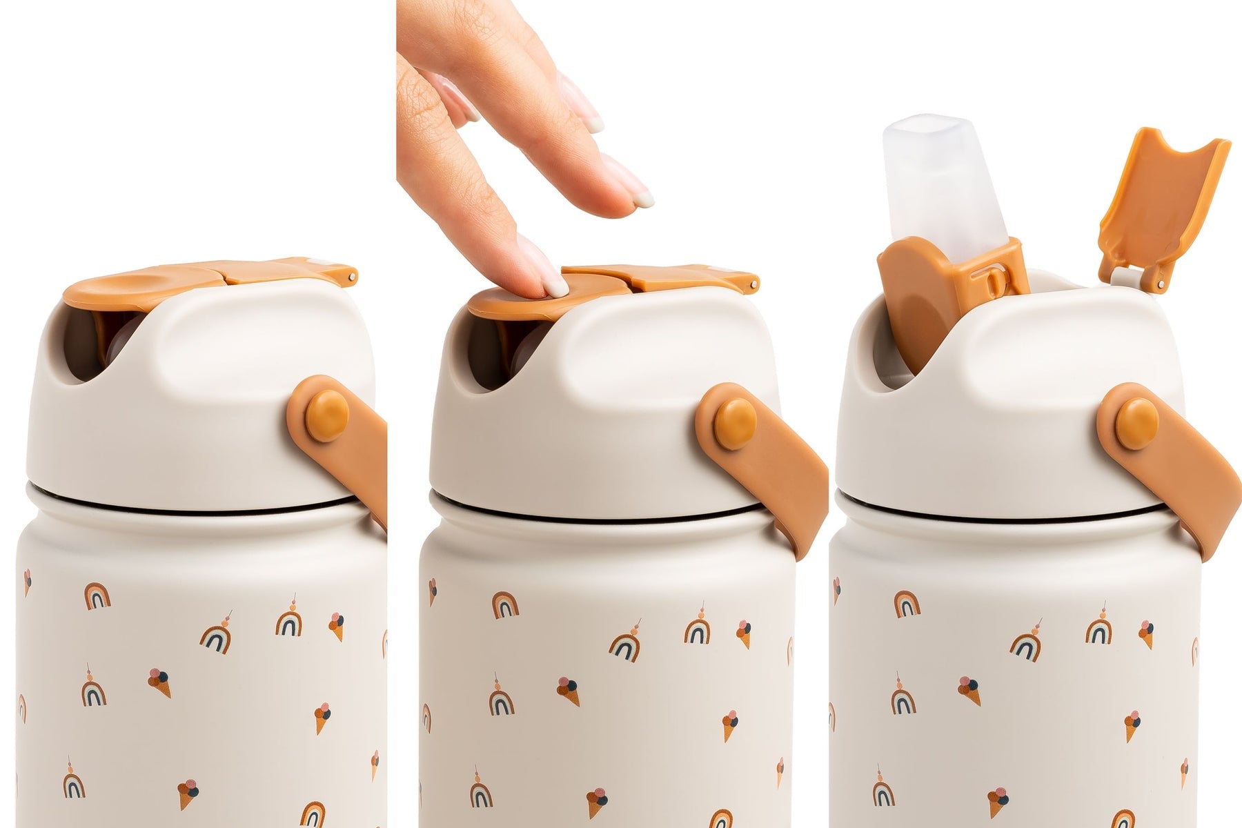 The Cotton Cloud - Club Soleil 420ML Stainless Steel Hidden Straw Water Bottle