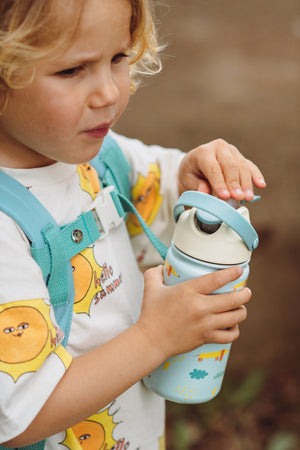 The Cotton Cloud - Meowful Cats 420ML Stainless Steel Hidden Straw Water Bottle