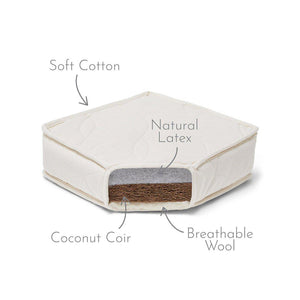 The Little Green Sheep Twist Natural Cot Mattress 60x120cm-Mattresses- | Natural Baby Shower