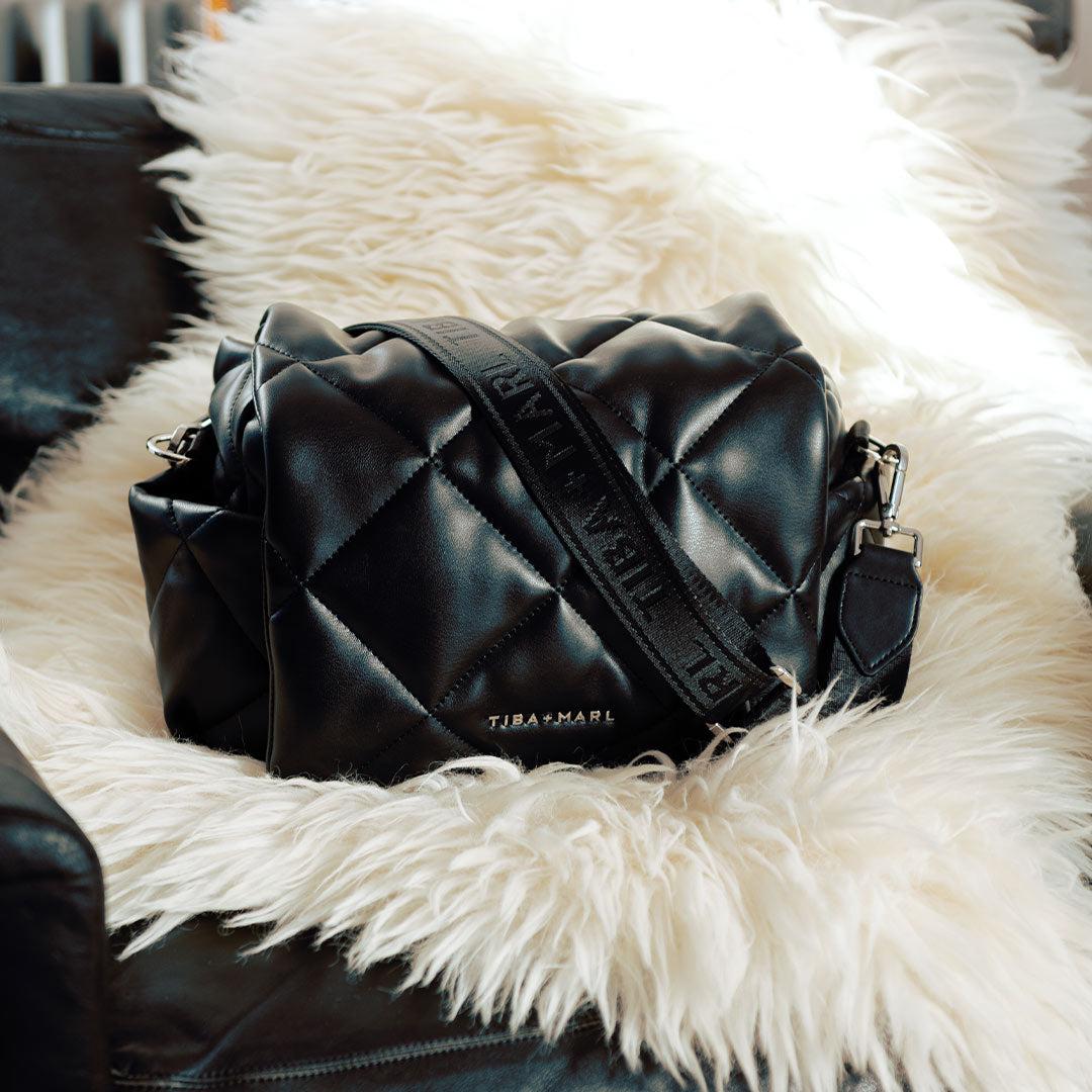 Tiba + Marl Nova Eco Compact Quilted Changing Bag - Black-Mini Bags-Black- | Natural Baby Shower