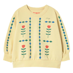 Tinycottons - Tiny Flowers Sweat Organic Cotton | Pale Yellow