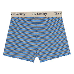 the new society - TNS Ribbed Striped Shorts | Blue