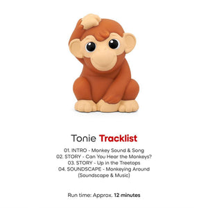 My First Tonies Jungle Set - Monkey, Tiger, Parrot-Audio Player Cards + Characters- | Natural Baby Shower