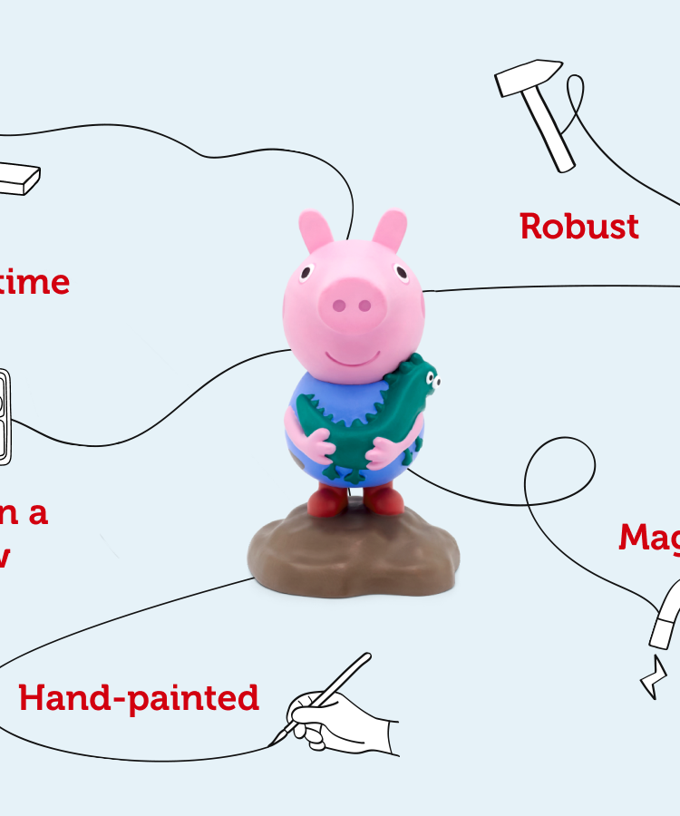 Tonies - Peppa Pig and George English Audio Figure