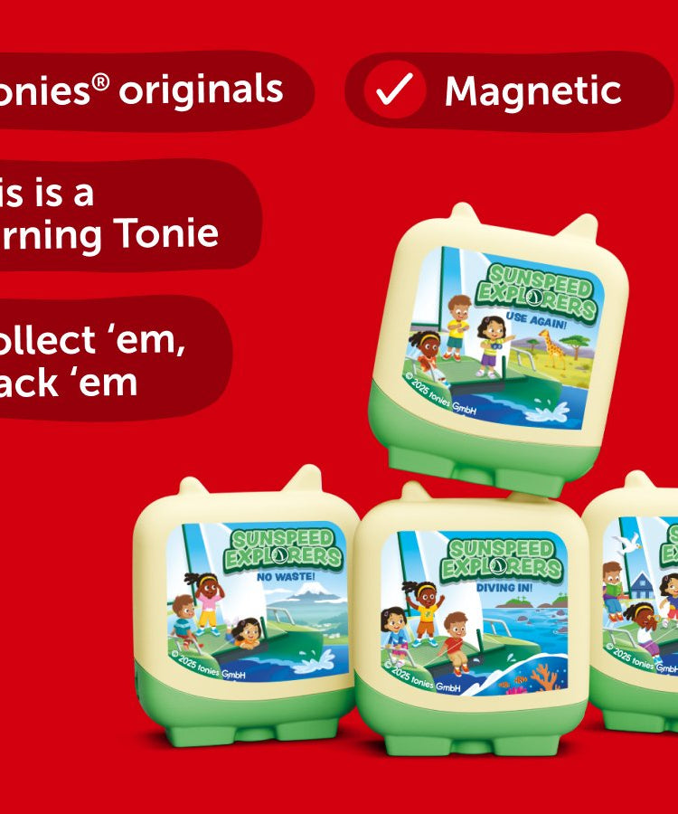 Tonies - Sunspeed Explorers 4 Pieces Set English Audio Figure