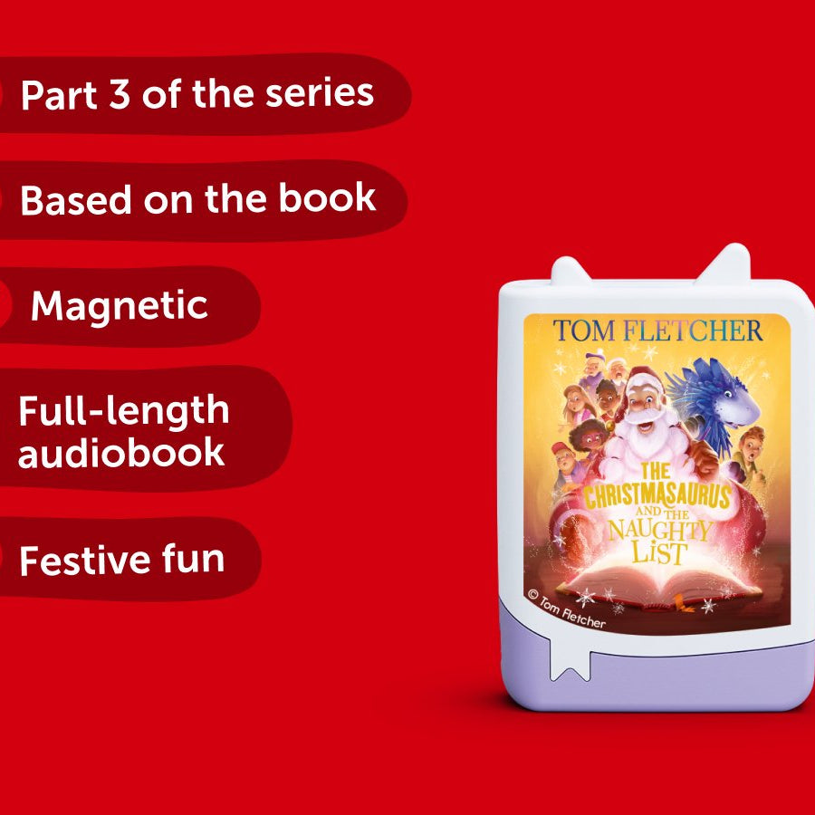 Tonies - Tom Fletcher Christmasaurus and the Naughty List Song English Audio Figure