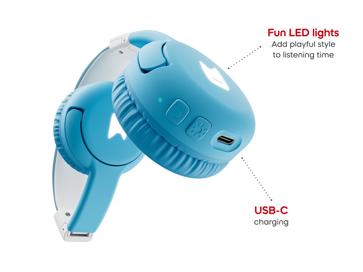 Tonies - Toniebox 2 Bluetooth Cloud Blue Foldable Kids Headphones