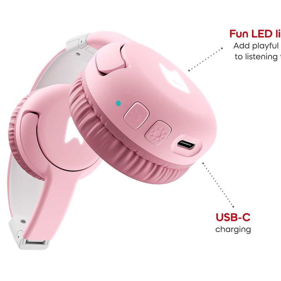 Tonies - Toniebox 2 Bluetooth Cloud Pink Foldable Children's Headphones