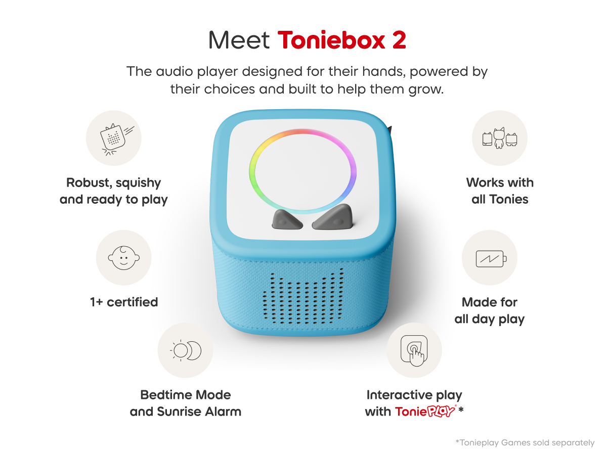 Tonies - Toniebox 2 Cloud Blue Starter Set Box