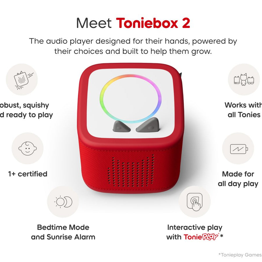 Tonies - Toniebox 2 Red Starter Set Box