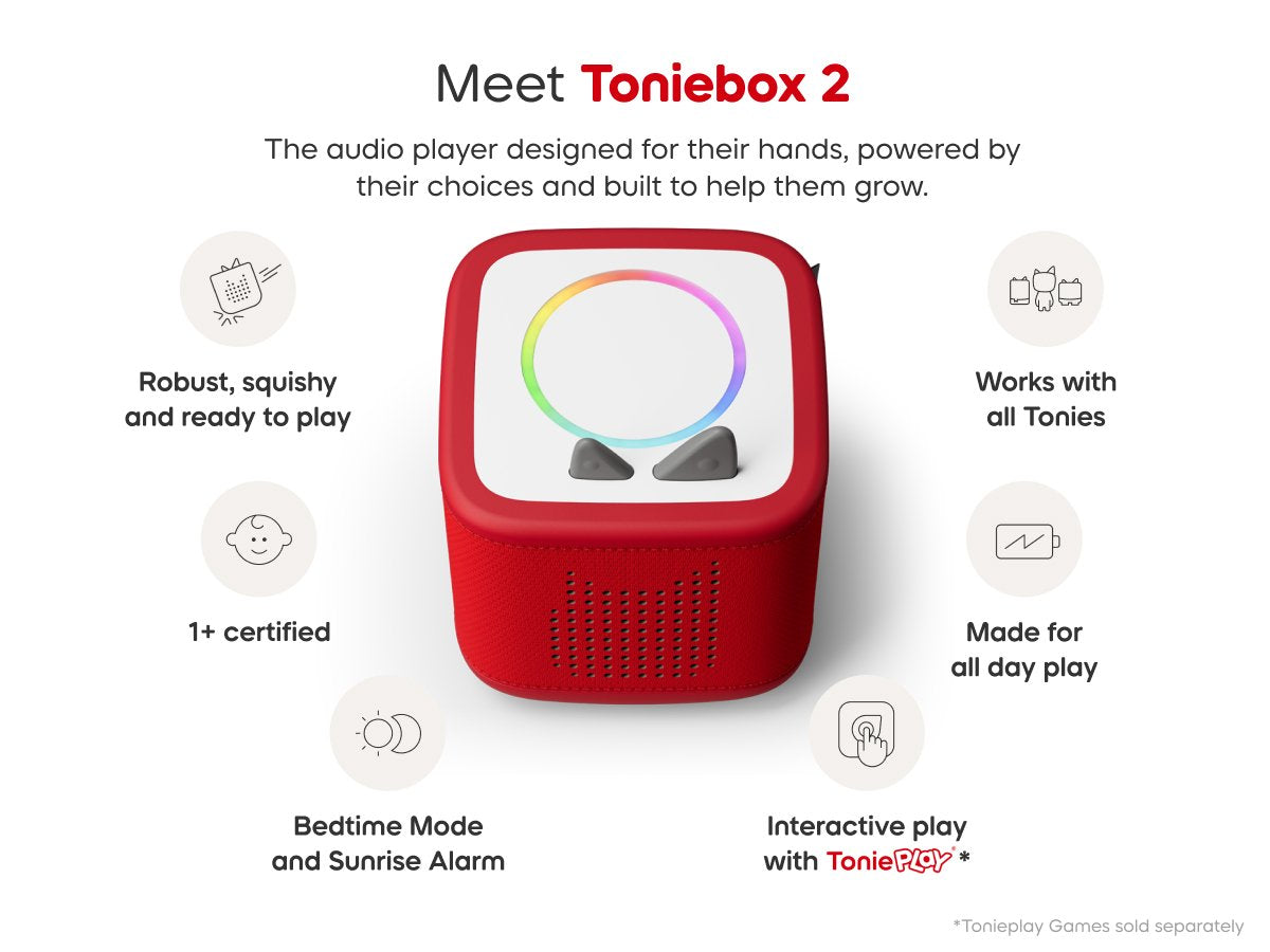 Tonies - Toniebox 2 Red Starter Set Box