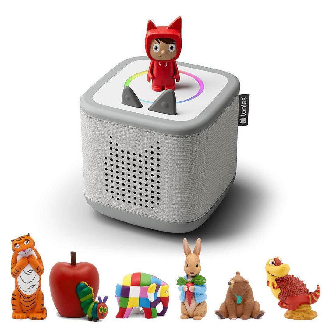 Tonies Toniebox 2 Bundle - Story Time (7pc)-Audio Players-Grey- | Natural Baby Shower