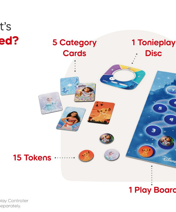 Tonies - Tonieplay Disney Knowledge Quiz Kingdom English Toniebox 2 Game