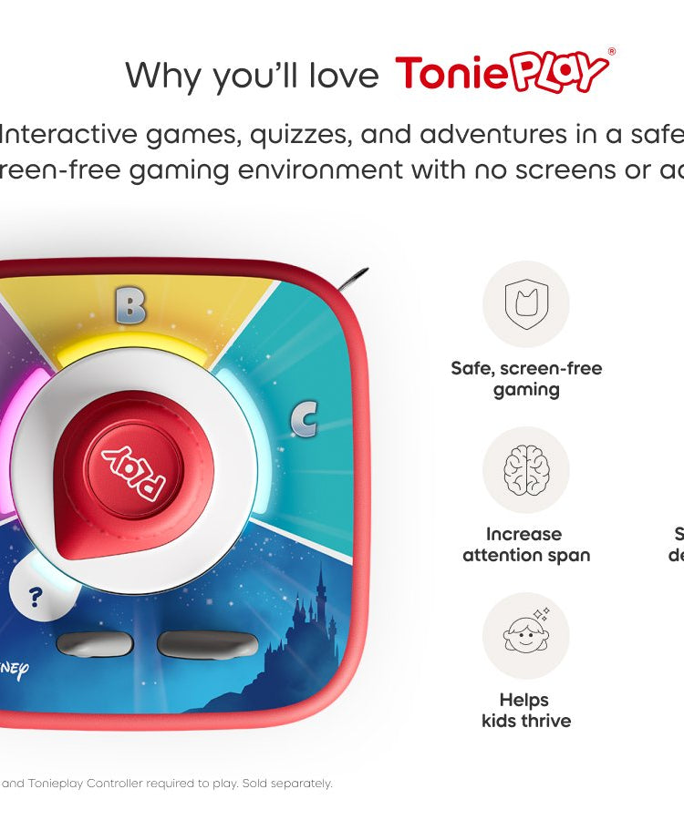 Tonies - Tonieplay Disney Knowledge Quiz Kingdom English Toniebox 2 Game