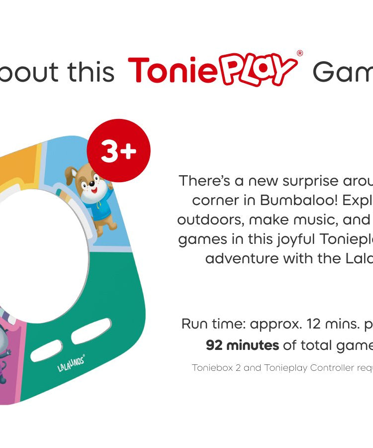Tonies - Tonieplay Lalalinos: Your Day at Bumbaloo! English Toniebox 2 Game
