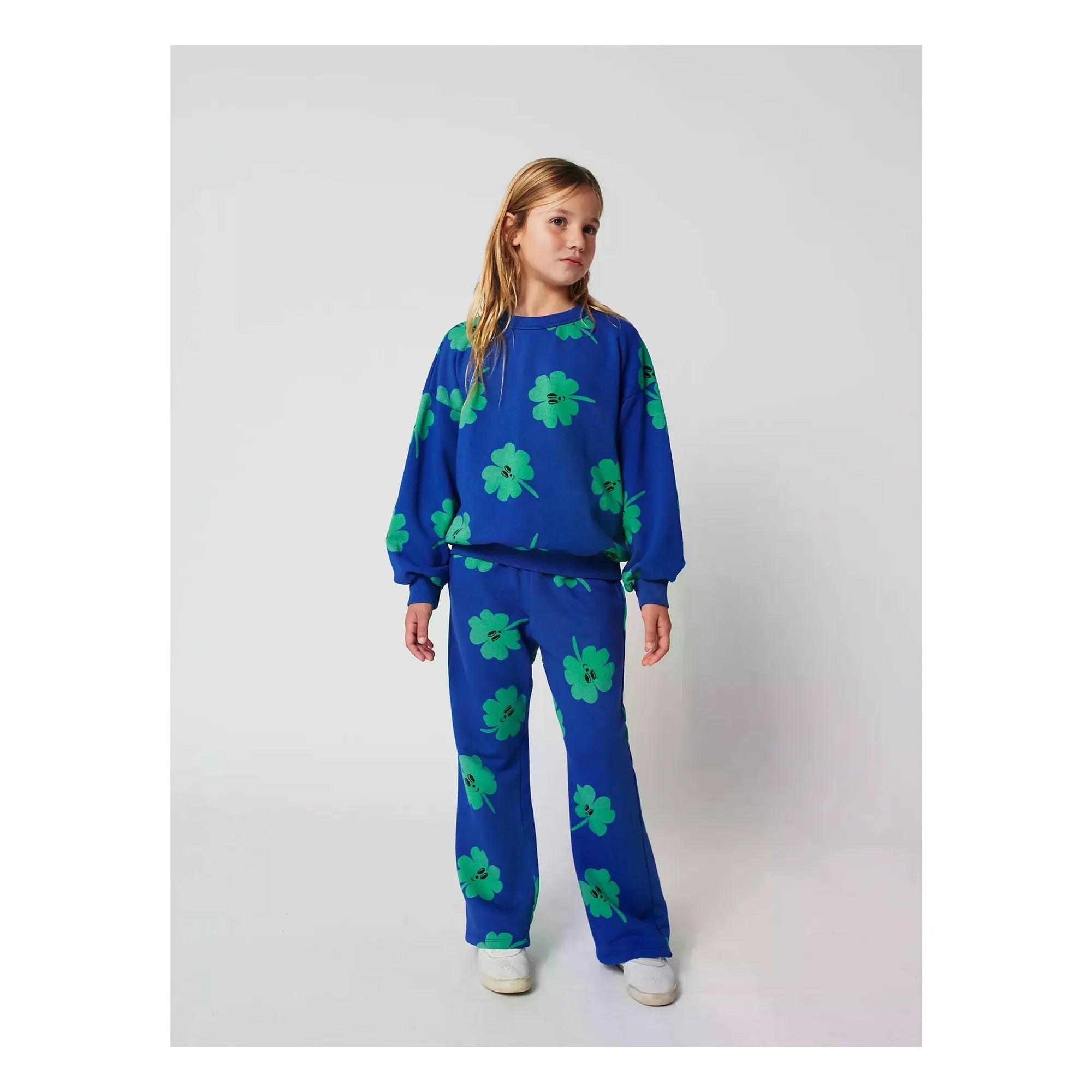 Bobo Choses - Trèfles Organic Cotton Jogger | Blue