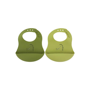 Trixie Silicone Bibs 2 Pack - Mr. Dino-Bibs-Mr. Dino- | Natural Baby Shower