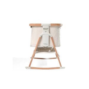Tutti Bambini CoZee Air Bedside Crib - Scandinavian Walnut/Ecru-Bedside Cribs-Scandinavian Walnut/Ecru-Crib | Natural Baby Shower