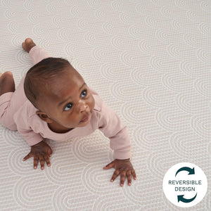 Tutti Bambini Luxury Padded XL Reversible Playmat - Cathedral & Dash-Play Mats-Cathedral & Dash-(200 x 140 cm) | Natural Baby Shower
