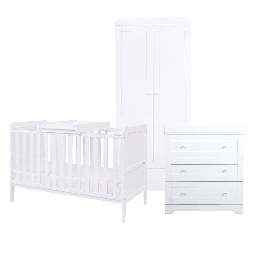 Tutti Bambini Rio 3pc Room Set - White-Nursery Sets-White- | Natural Baby Shower
