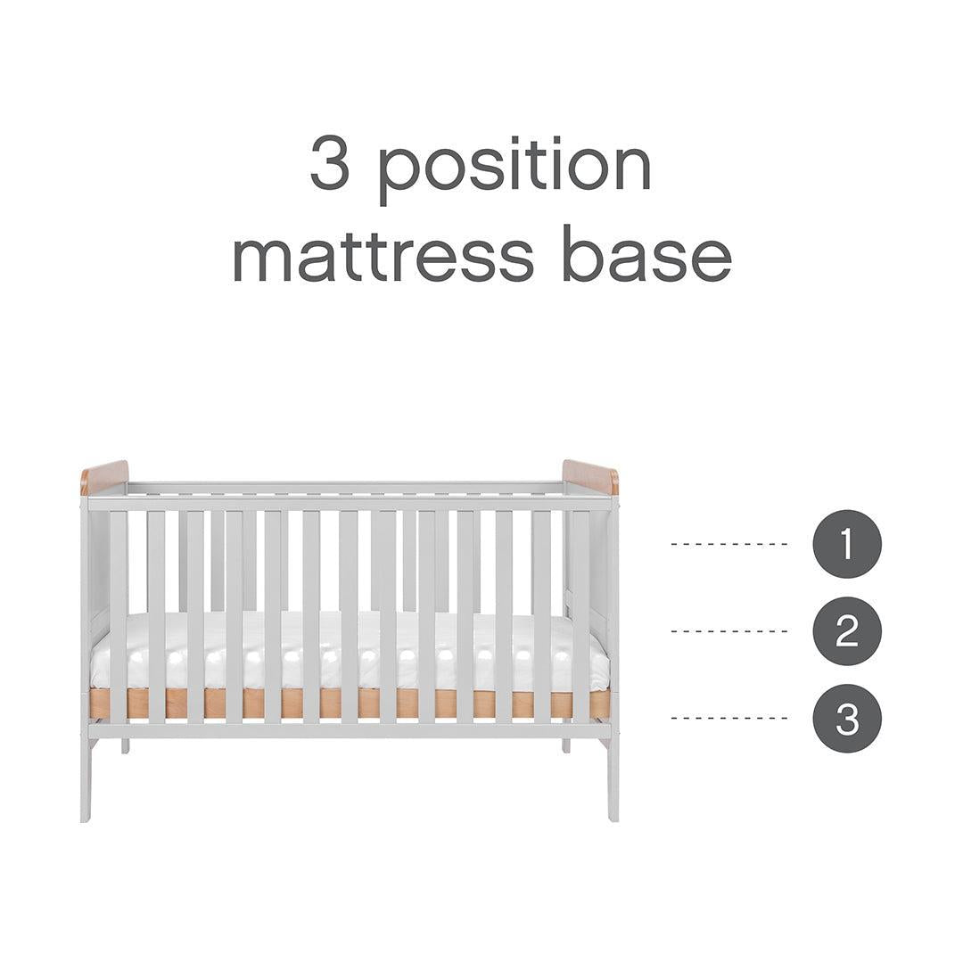 Tutti Bambini Rio 2pc Room Set - Dove Grey/Honey Oak-Nursery Sets-Dove Grey/Honey Oak- | Natural Baby Shower
