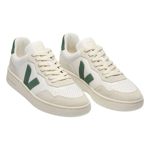 Veja - V-90 Leather Sneakers | Dark Green