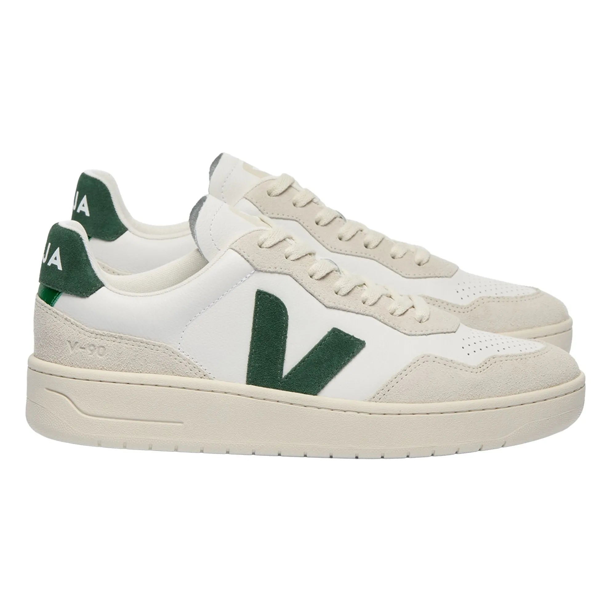 Veja - V-90 Leather Sneakers | Dark Green