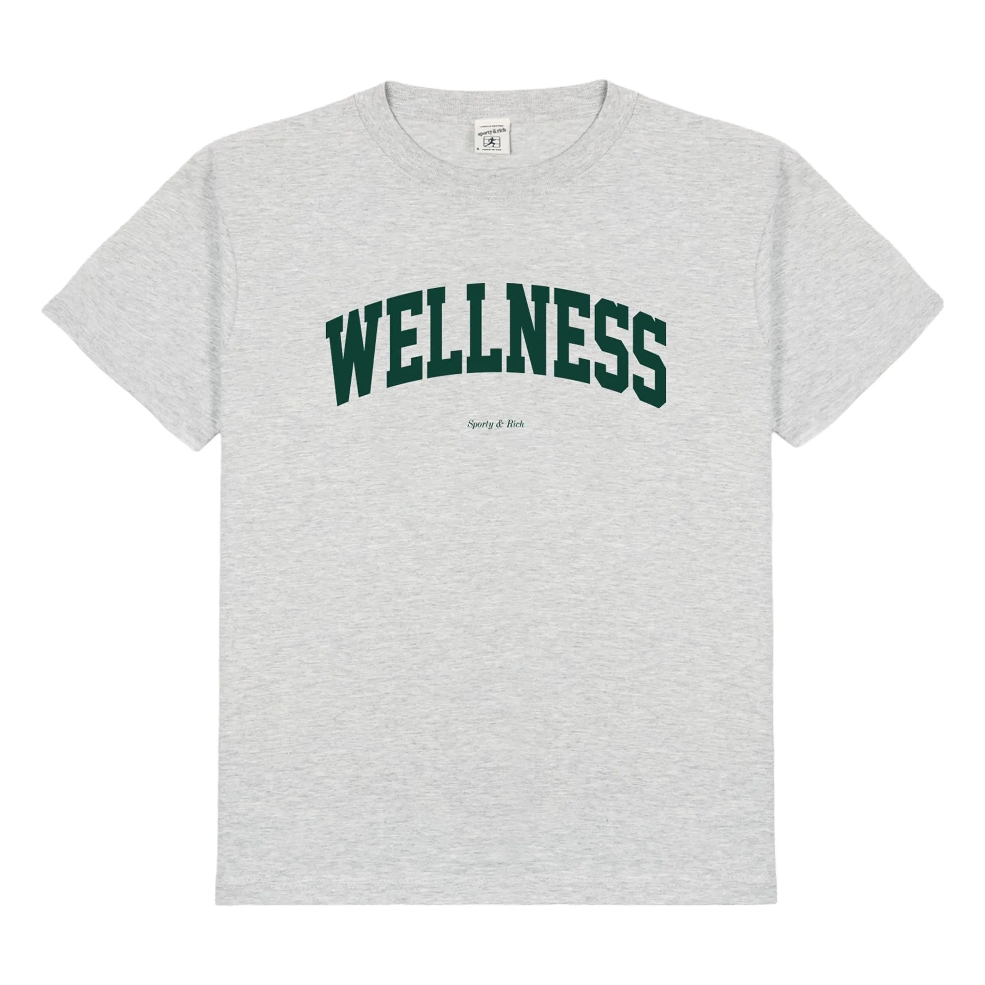 Sporty & Rich - Wellness Ivy T-Shirt Made from Recycled Cotton | Gray