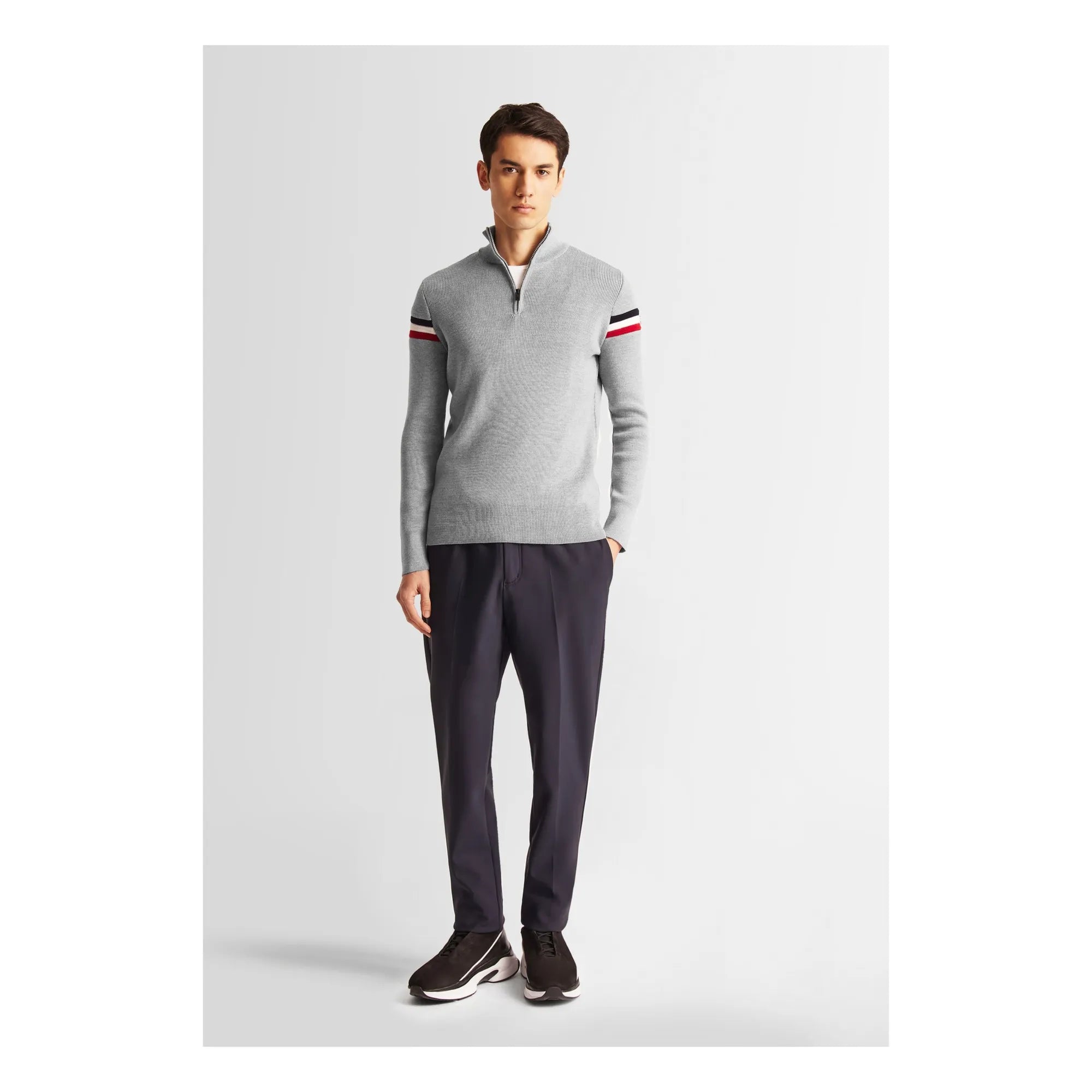 Fusalp - Wengen IV Merino Wool Zip Sweatshirt | Gray
