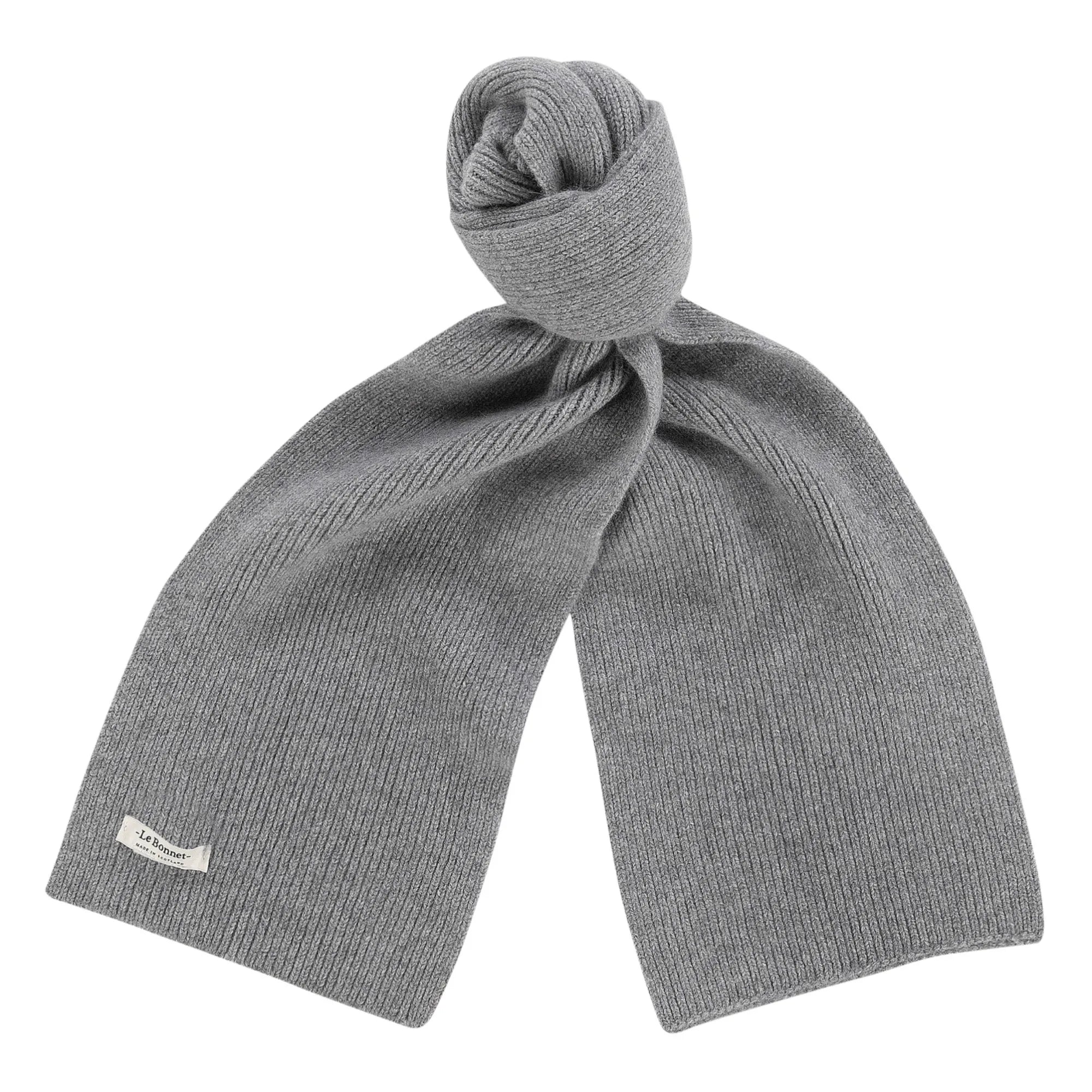 Le Bonnet Amsterdam - Wool and Angora scarf | Gray