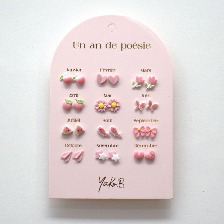 Yuko B. - Children's 12 Pairs Ceramic Earring Set