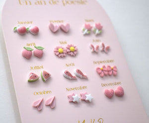 Yuko B. - Children's 12 Pairs Ceramic Earring Set