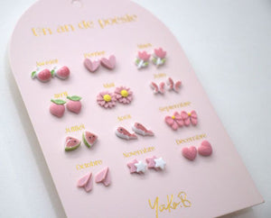 Yuko B. - Children's 12 Pairs Ceramic Earring Set