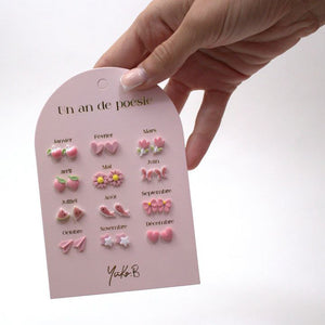 Yuko B. - Children's 12 Pairs Ceramic Earring Set