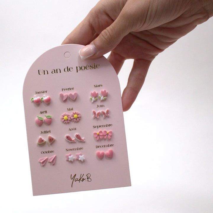Yuko B. - Children's 12 Pairs Ceramic Earring Set