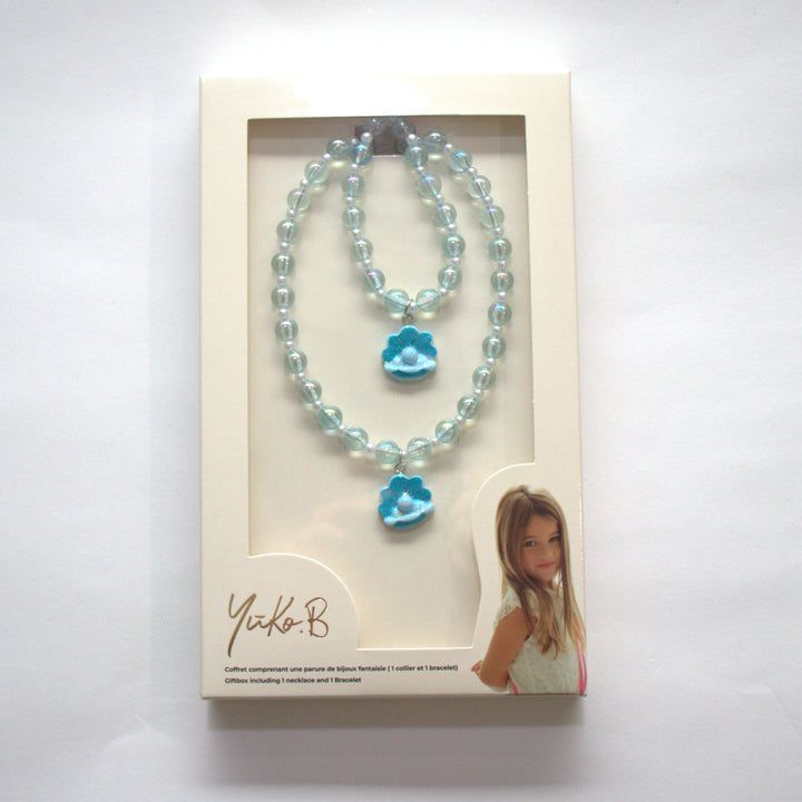 Yuko B. - Kids Zoa Tresor Blue Necklace and Bracelet Set