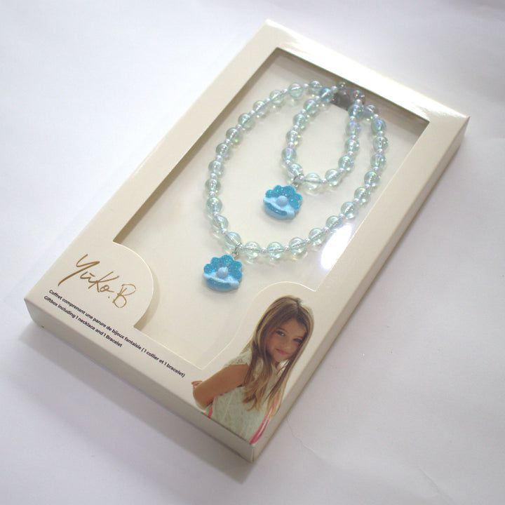 Yuko B. - Kids Zoa Tresor Blue Necklace and Bracelet Set
