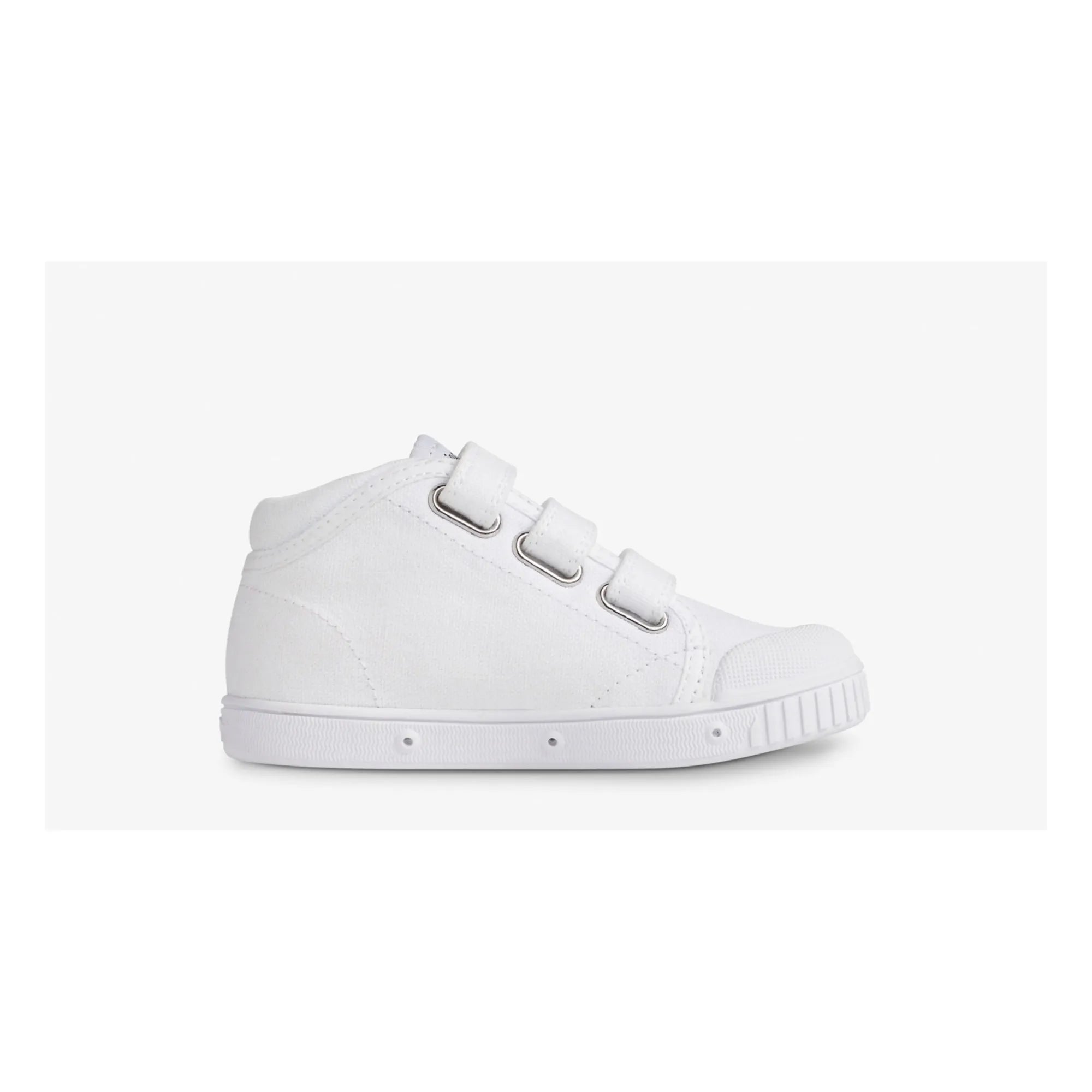 Spring Court - Zip B2 Canvas High-Top Sneakers | White